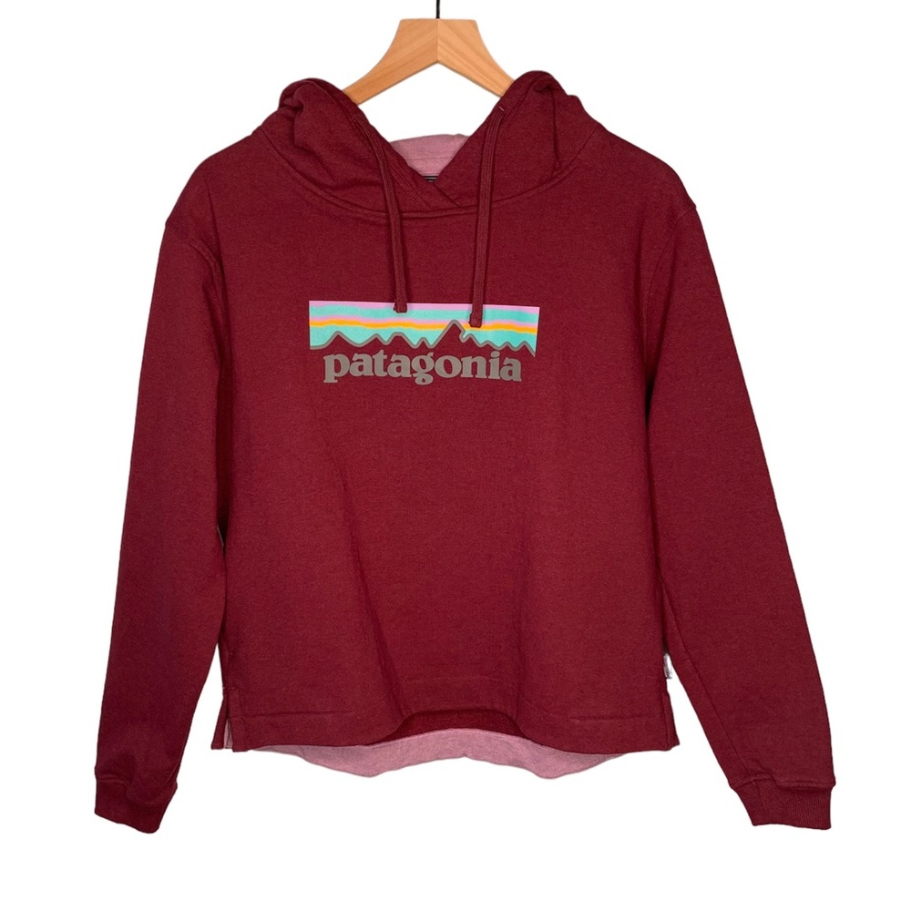 Patagonia Pastel P-6 Logo Uprisal Hoody Light Balsamic Pockets Adjustable Hood L